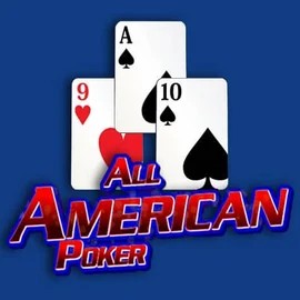 All American Poker slot logo by RTG (Reel Time Gaming) at Cowboy Spin Casino