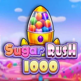 Sugar Rush 1000 slot logo by Pragmatic Play at Cowboy Spin Casino